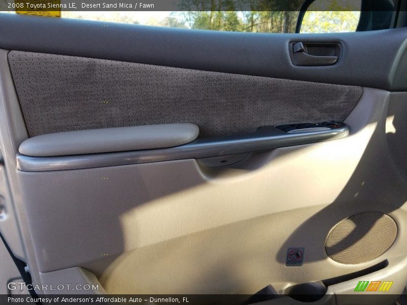 Desert Sand Mica / Fawn 2008 Toyota Sienna LE