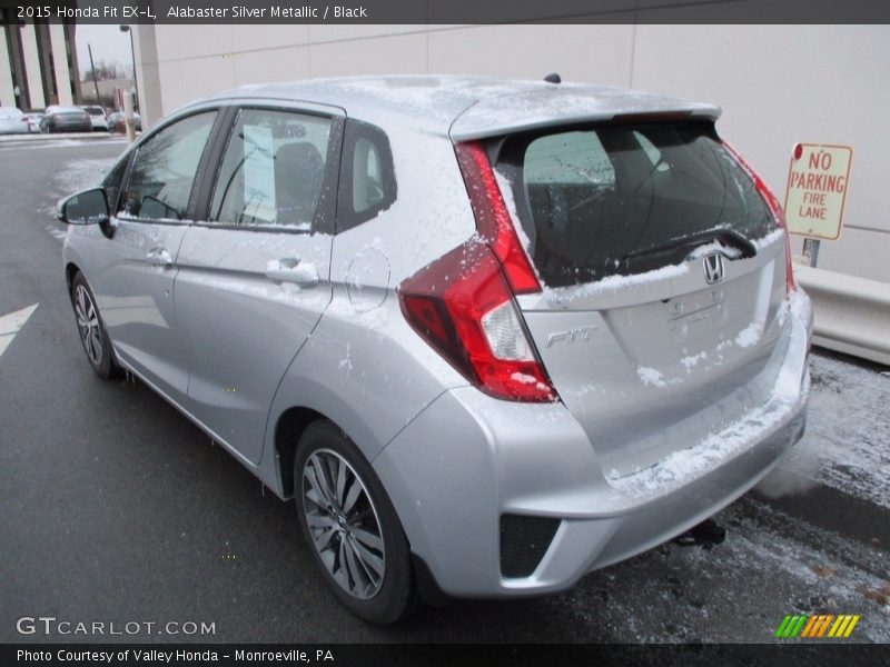 Alabaster Silver Metallic / Black 2015 Honda Fit EX-L