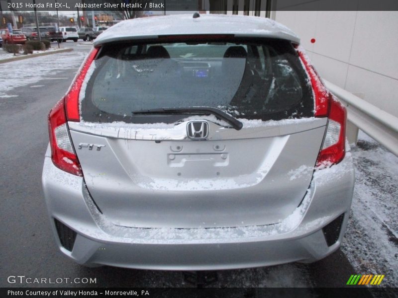 Alabaster Silver Metallic / Black 2015 Honda Fit EX-L
