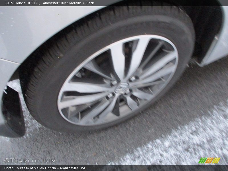 Alabaster Silver Metallic / Black 2015 Honda Fit EX-L