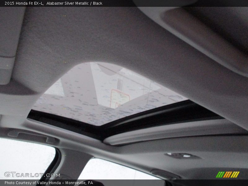 Alabaster Silver Metallic / Black 2015 Honda Fit EX-L