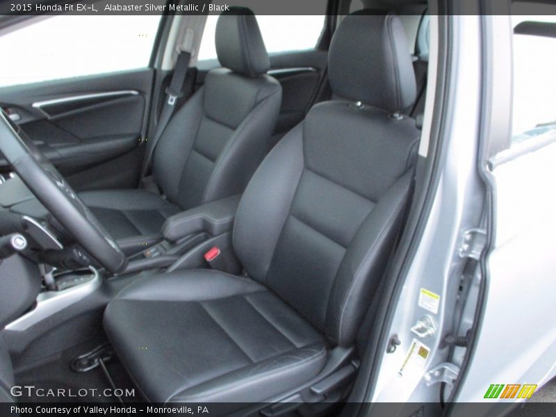 Alabaster Silver Metallic / Black 2015 Honda Fit EX-L