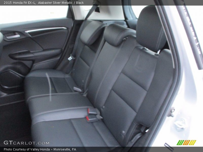 Alabaster Silver Metallic / Black 2015 Honda Fit EX-L