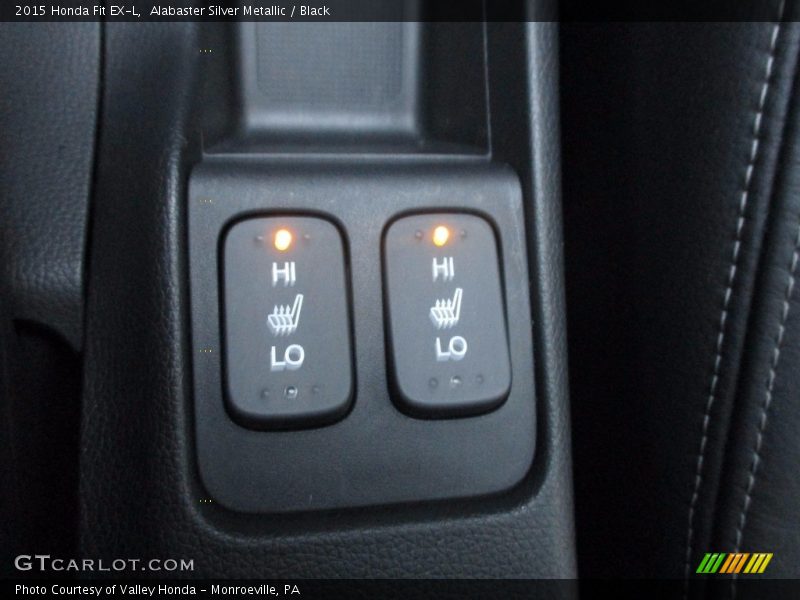 Alabaster Silver Metallic / Black 2015 Honda Fit EX-L