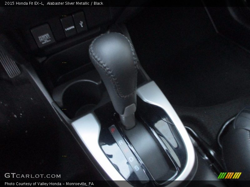 Alabaster Silver Metallic / Black 2015 Honda Fit EX-L