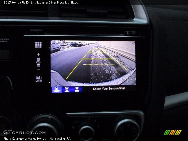 Alabaster Silver Metallic / Black 2015 Honda Fit EX-L