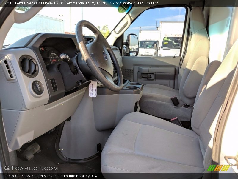 Oxford White / Medium Flint 2011 Ford E Series Cutaway E350 Commercial Utility Truck