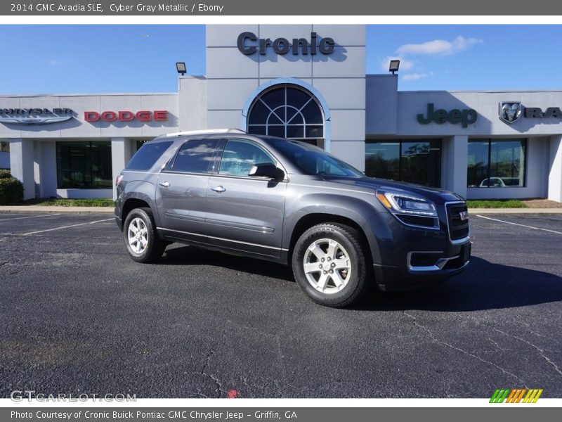Cyber Gray Metallic / Ebony 2014 GMC Acadia SLE