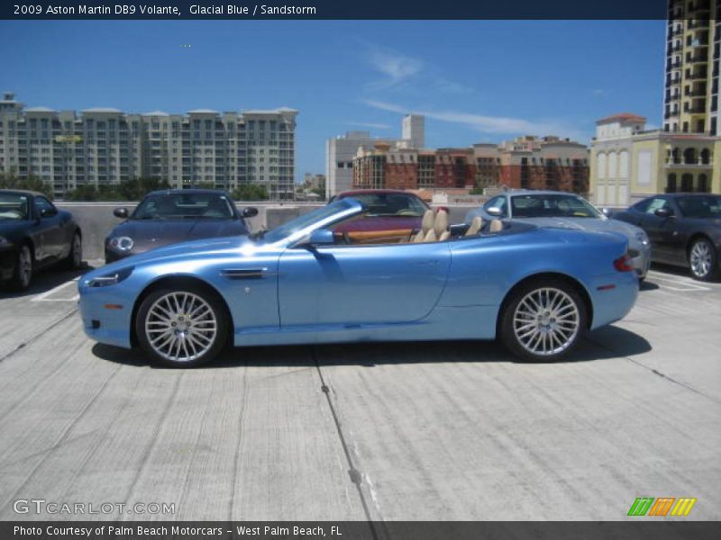 Glacial Blue / Sandstorm 2009 Aston Martin DB9 Volante