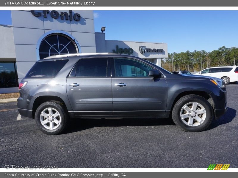 Cyber Gray Metallic / Ebony 2014 GMC Acadia SLE
