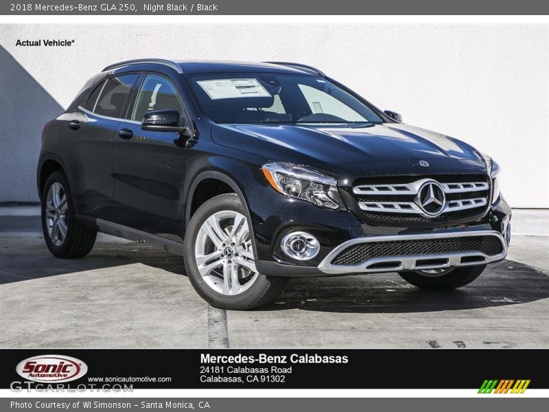 Night Black / Black 2018 Mercedes-Benz GLA 250