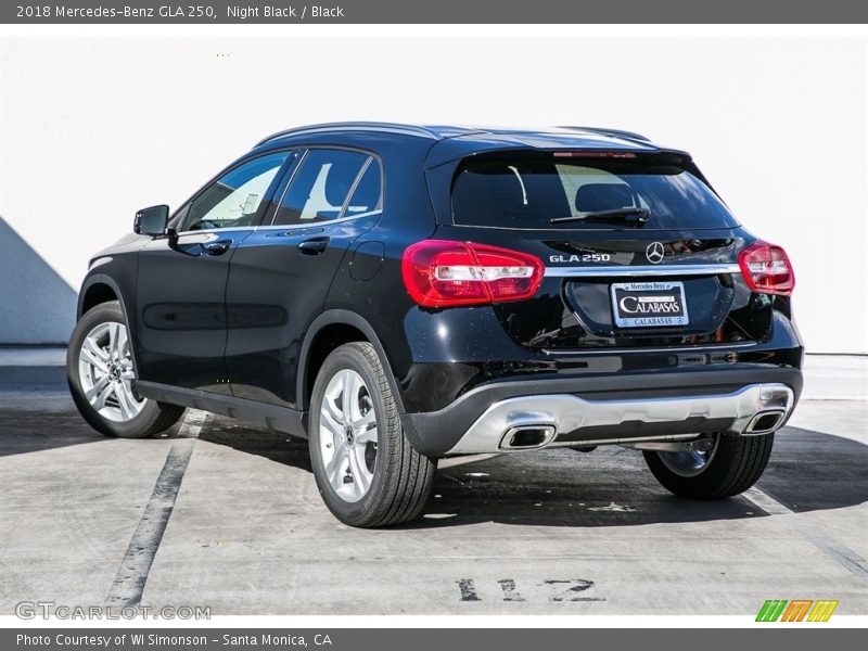 Night Black / Black 2018 Mercedes-Benz GLA 250