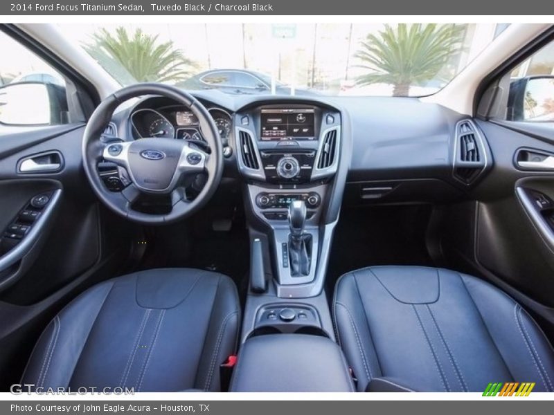 Tuxedo Black / Charcoal Black 2014 Ford Focus Titanium Sedan