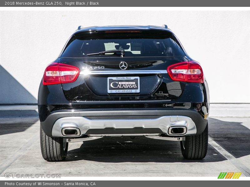Night Black / Black 2018 Mercedes-Benz GLA 250