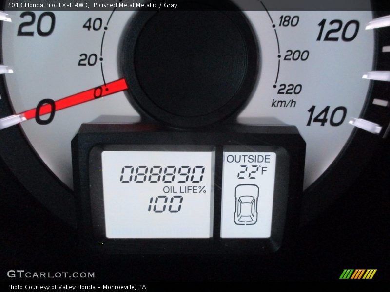 Polished Metal Metallic / Gray 2013 Honda Pilot EX-L 4WD
