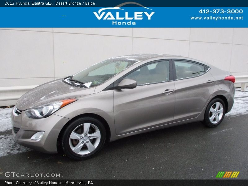 Desert Bronze / Beige 2013 Hyundai Elantra GLS