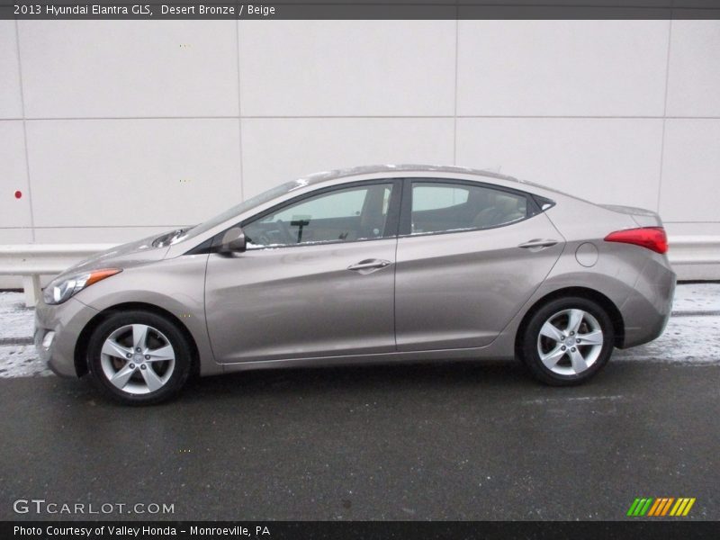 Desert Bronze / Beige 2013 Hyundai Elantra GLS