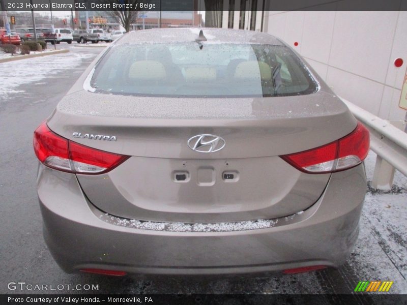 Desert Bronze / Beige 2013 Hyundai Elantra GLS