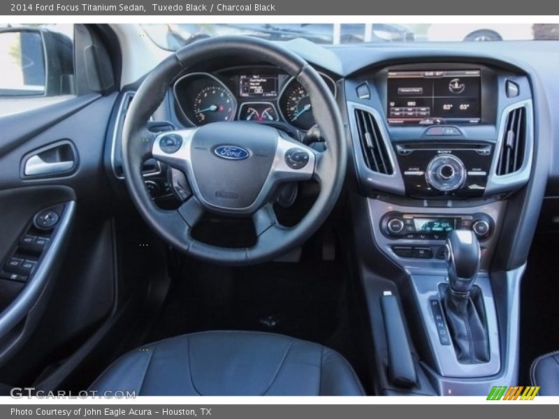 Tuxedo Black / Charcoal Black 2014 Ford Focus Titanium Sedan