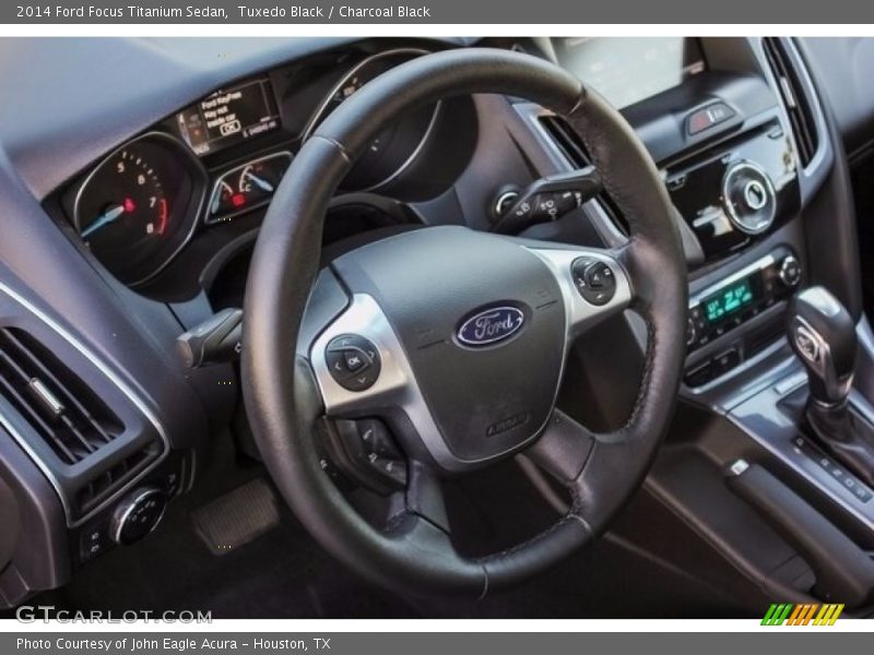 Tuxedo Black / Charcoal Black 2014 Ford Focus Titanium Sedan
