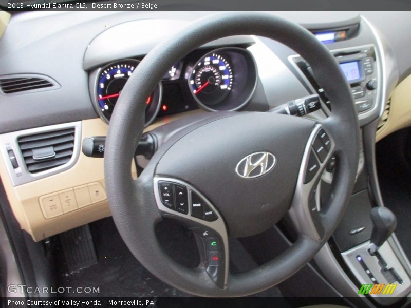 Desert Bronze / Beige 2013 Hyundai Elantra GLS