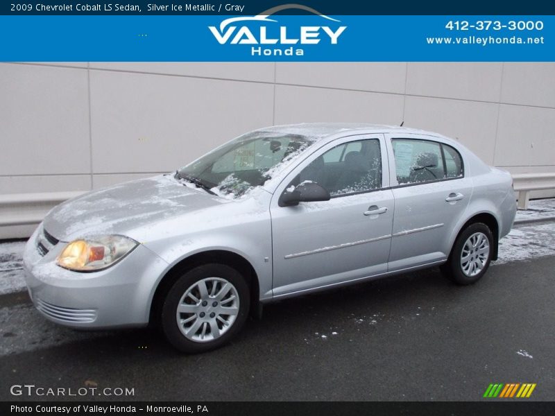 Silver Ice Metallic / Gray 2009 Chevrolet Cobalt LS Sedan