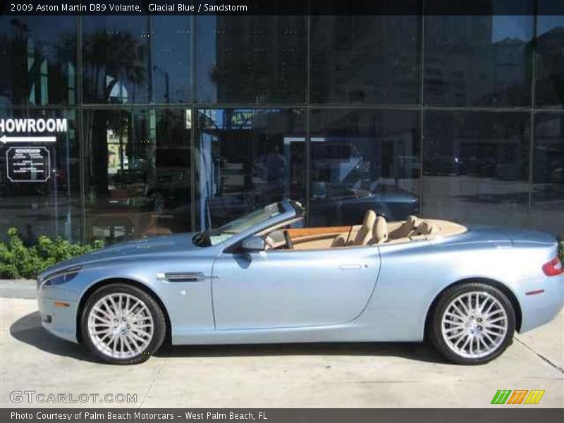 Glacial Blue / Sandstorm 2009 Aston Martin DB9 Volante