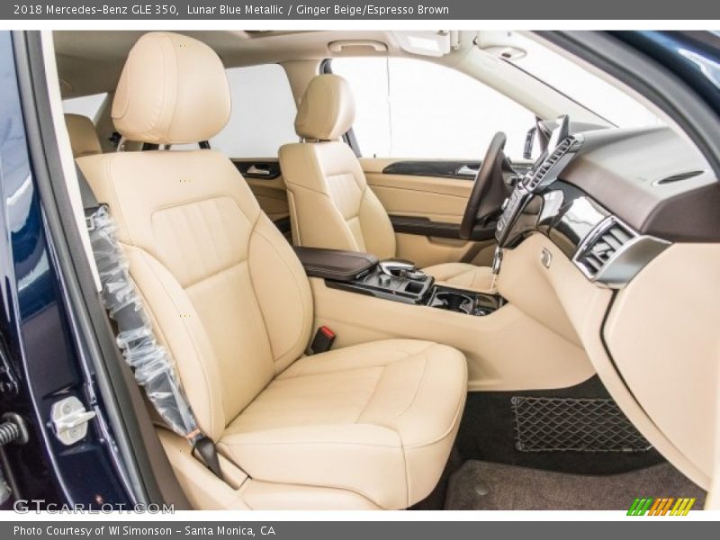 Lunar Blue Metallic / Ginger Beige/Espresso Brown 2018 Mercedes-Benz GLE 350