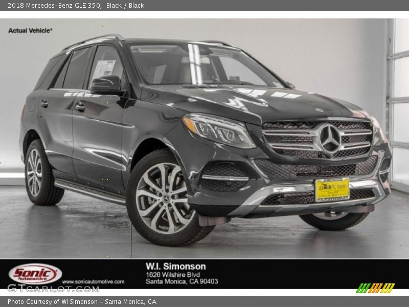 Black / Black 2018 Mercedes-Benz GLE 350