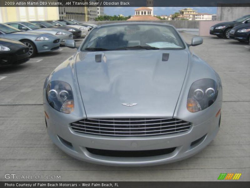 AM Titanium Silver / Obsidian Black 2009 Aston Martin DB9 Volante