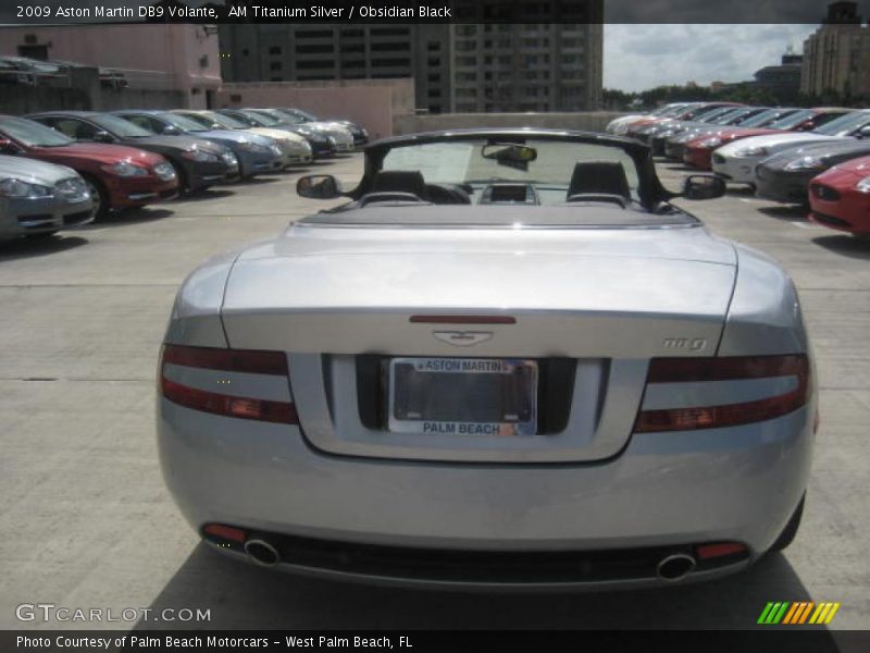 AM Titanium Silver / Obsidian Black 2009 Aston Martin DB9 Volante