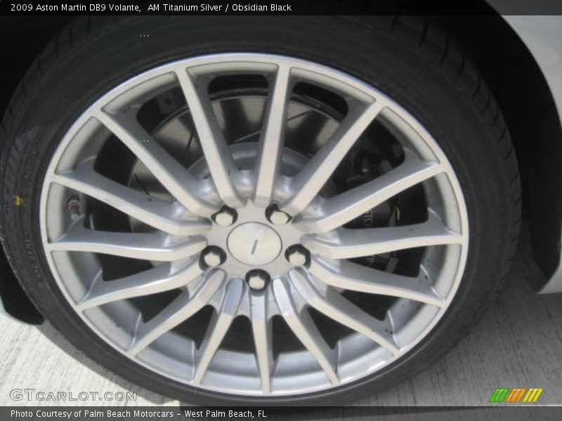 AM Titanium Silver / Obsidian Black 2009 Aston Martin DB9 Volante