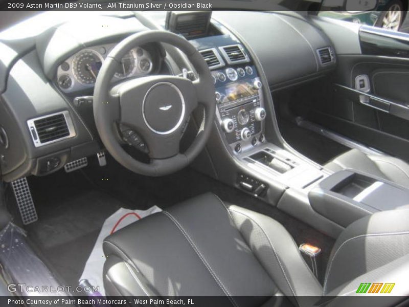 AM Titanium Silver / Obsidian Black 2009 Aston Martin DB9 Volante