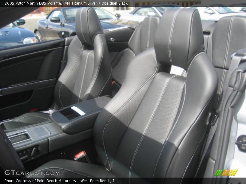 AM Titanium Silver / Obsidian Black 2009 Aston Martin DB9 Volante