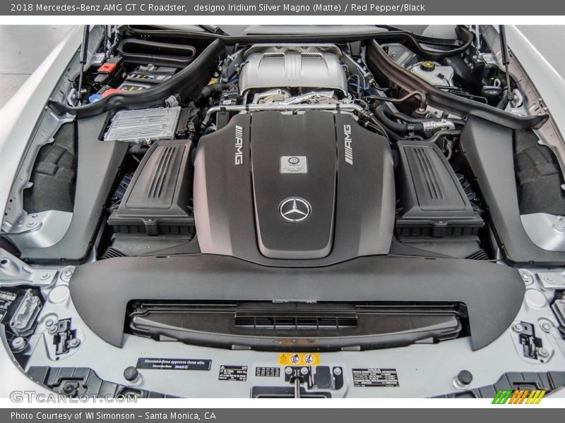  2018 AMG GT C Roadster Engine - 4.0 Liter AMG Twin-Turbocharged DOHC 32-Valve VVT V8