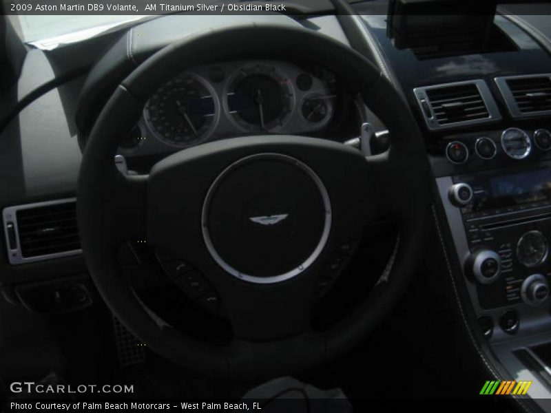 AM Titanium Silver / Obsidian Black 2009 Aston Martin DB9 Volante