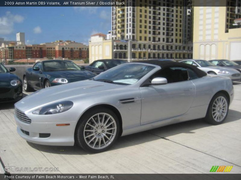 AM Titanium Silver / Obsidian Black 2009 Aston Martin DB9 Volante