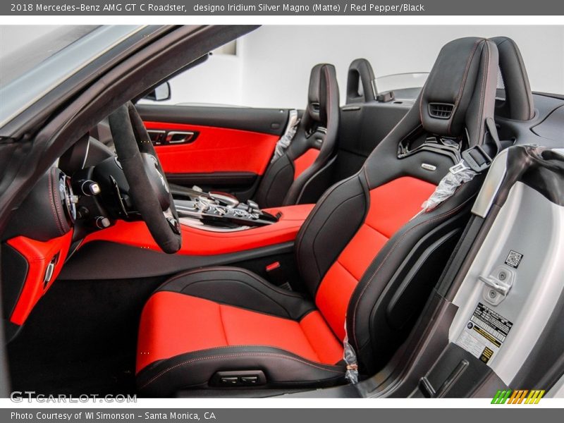  2018 AMG GT C Roadster Red Pepper/Black Interior