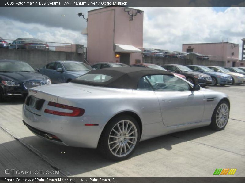 AM Titanium Silver / Obsidian Black 2009 Aston Martin DB9 Volante