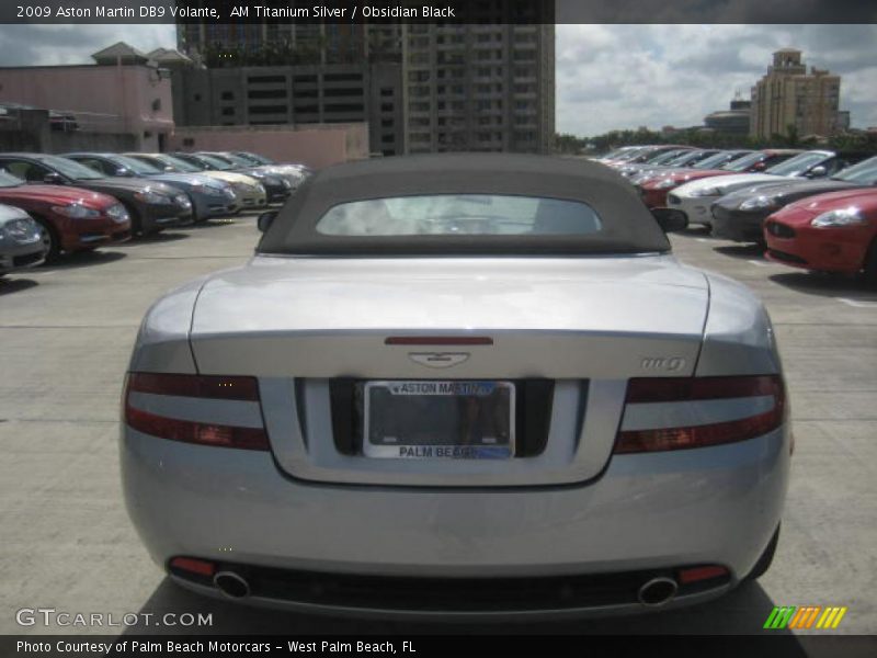 AM Titanium Silver / Obsidian Black 2009 Aston Martin DB9 Volante