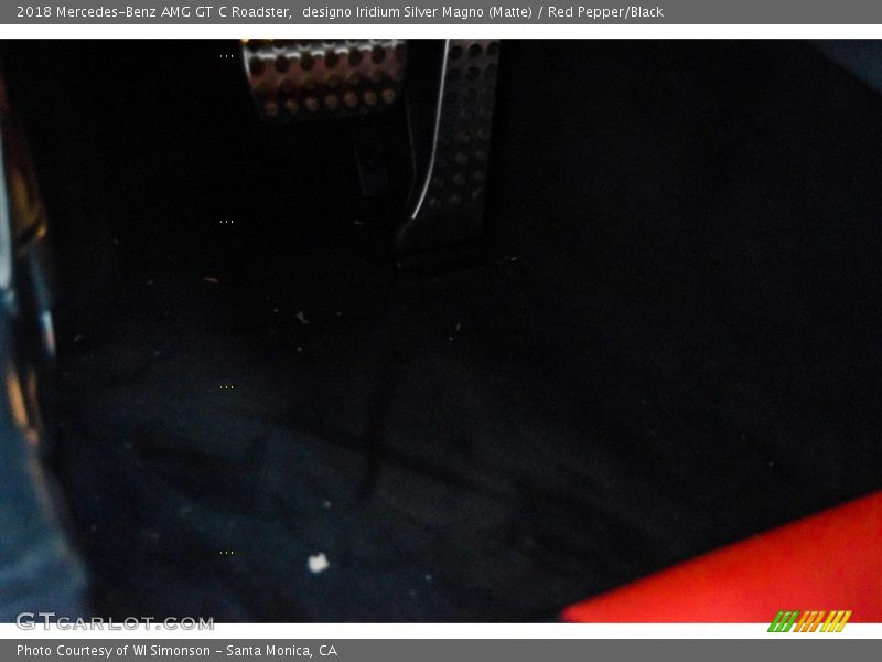 designo Iridium Silver Magno (Matte) / Red Pepper/Black 2018 Mercedes-Benz AMG GT C Roadster