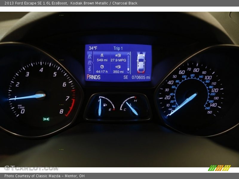 Kodiak Brown Metallic / Charcoal Black 2013 Ford Escape SE 1.6L EcoBoost