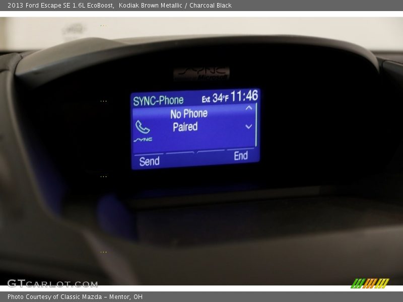 Kodiak Brown Metallic / Charcoal Black 2013 Ford Escape SE 1.6L EcoBoost