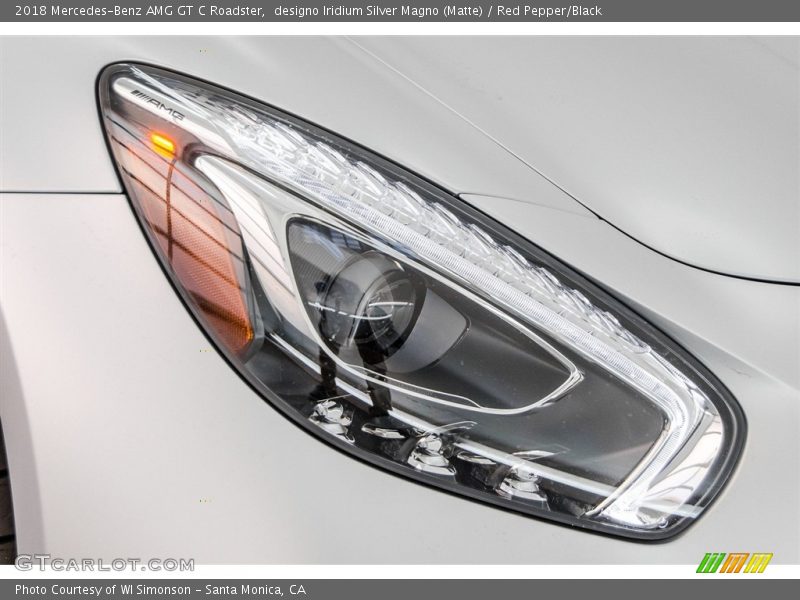 designo Iridium Silver Magno (Matte) / Red Pepper/Black 2018 Mercedes-Benz AMG GT C Roadster