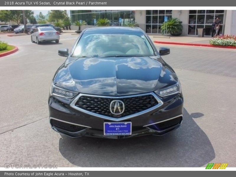 Crystal Black Pearl / Parchment 2018 Acura TLX V6 Sedan