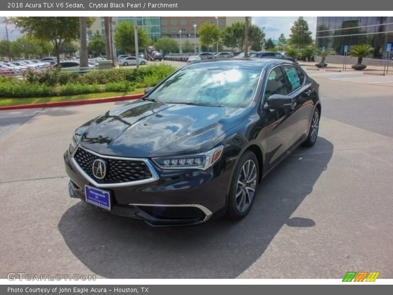Crystal Black Pearl / Parchment 2018 Acura TLX V6 Sedan