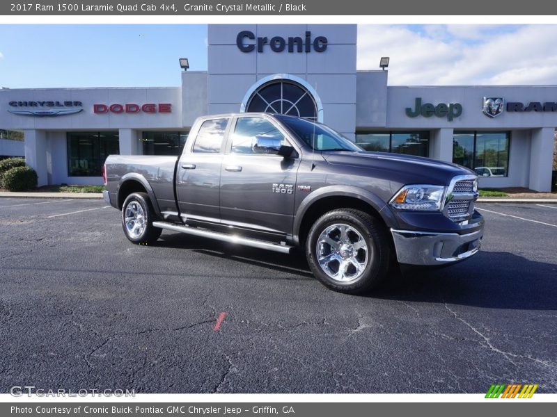 Granite Crystal Metallic / Black 2017 Ram 1500 Laramie Quad Cab 4x4