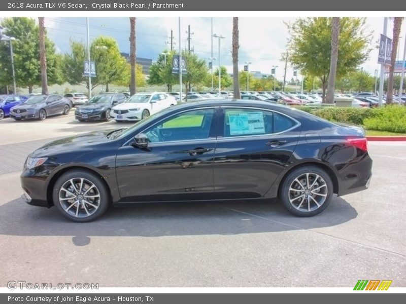 Crystal Black Pearl / Parchment 2018 Acura TLX V6 Sedan