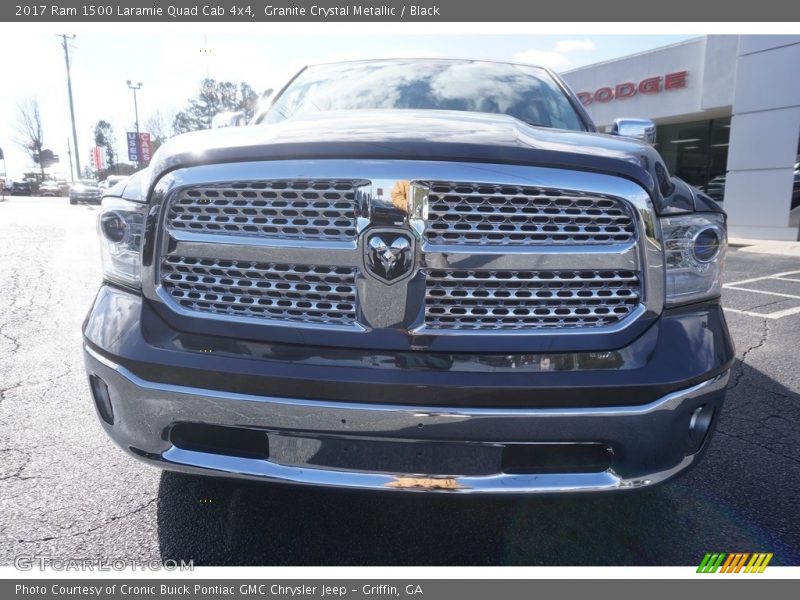 Granite Crystal Metallic / Black 2017 Ram 1500 Laramie Quad Cab 4x4