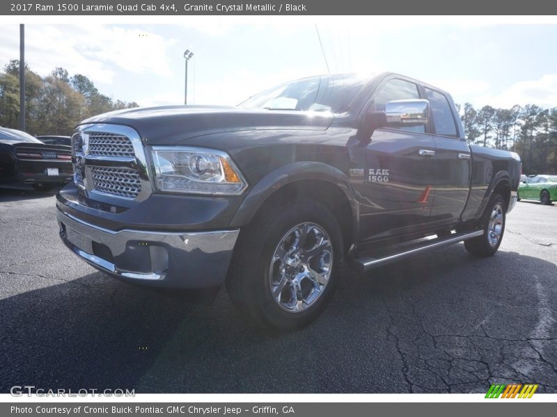 Granite Crystal Metallic / Black 2017 Ram 1500 Laramie Quad Cab 4x4